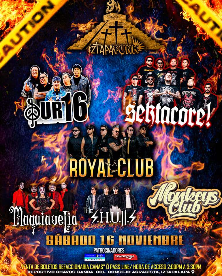 cartel IztapaPunk en la CDMX