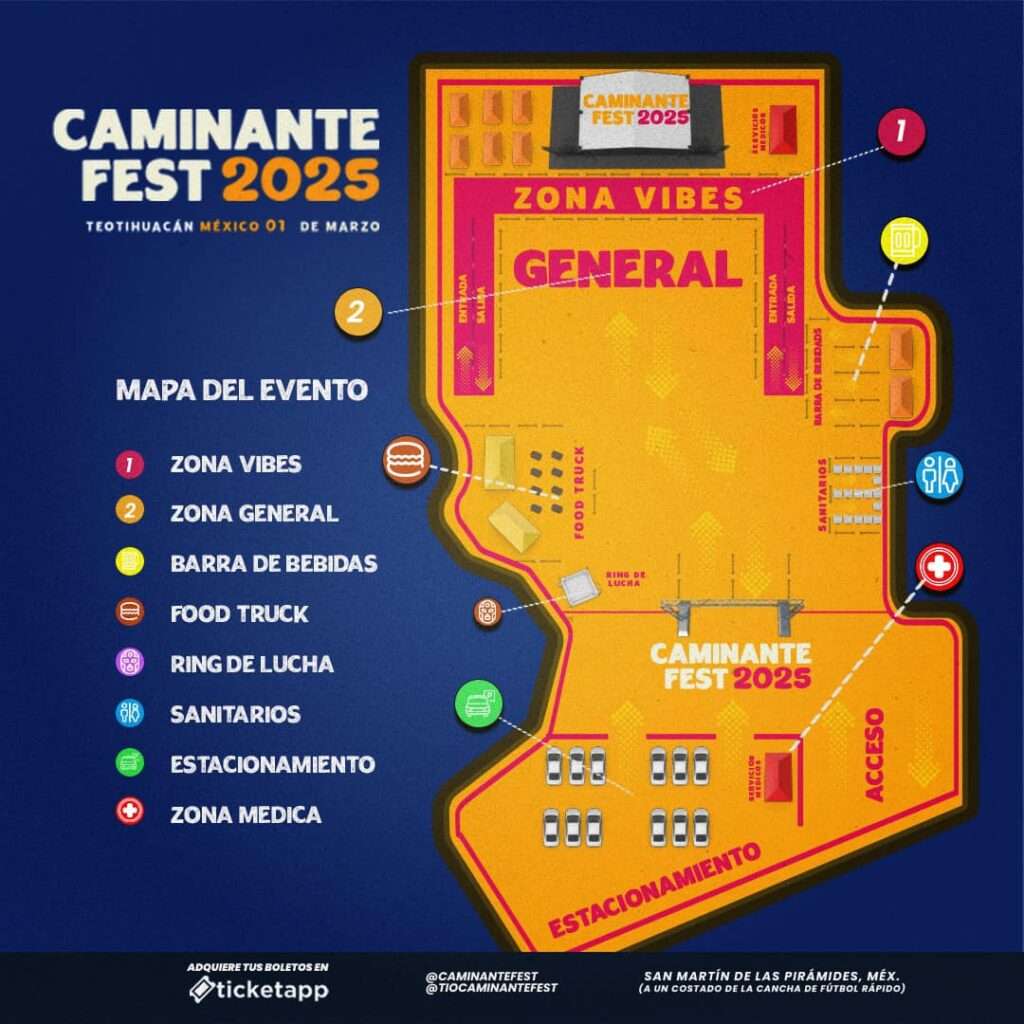 Mapa Caminante Fest