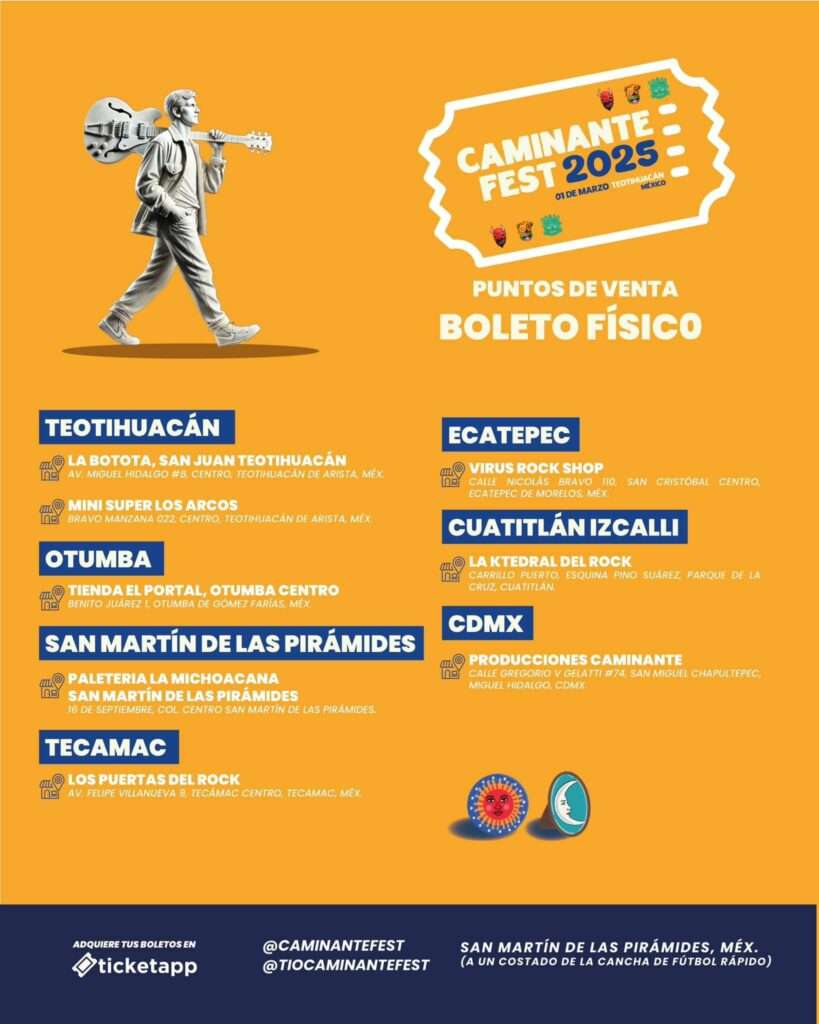 Puntos de venta Caminante Fest