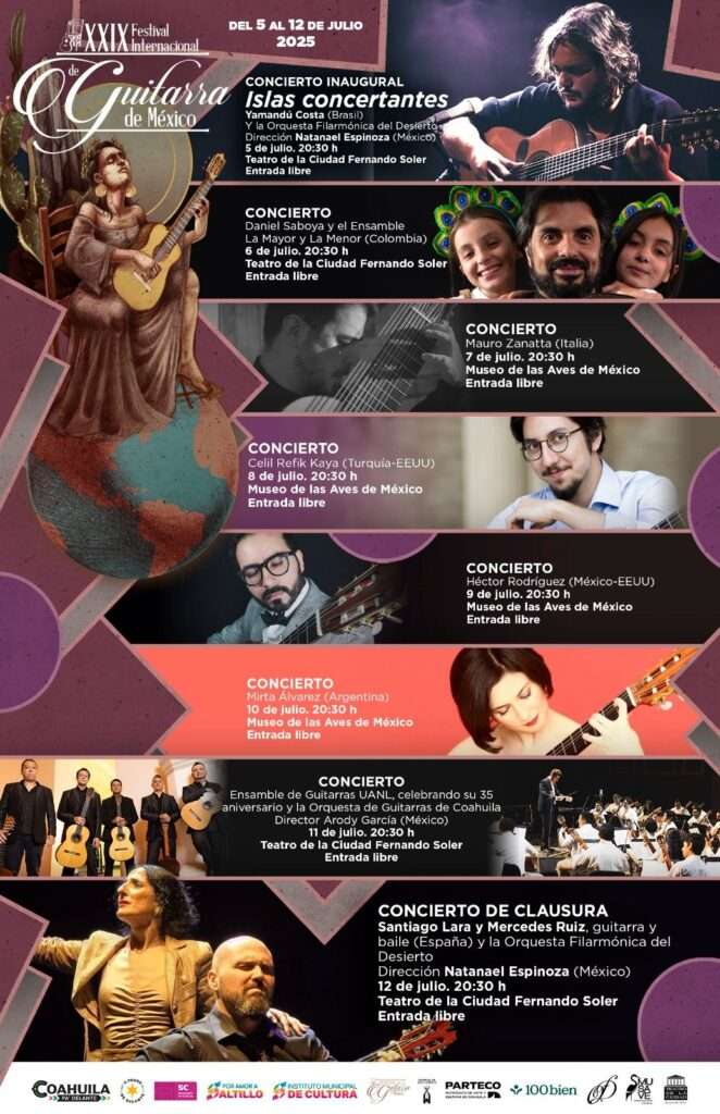 Programa Festival Internacional de Guitarra de México