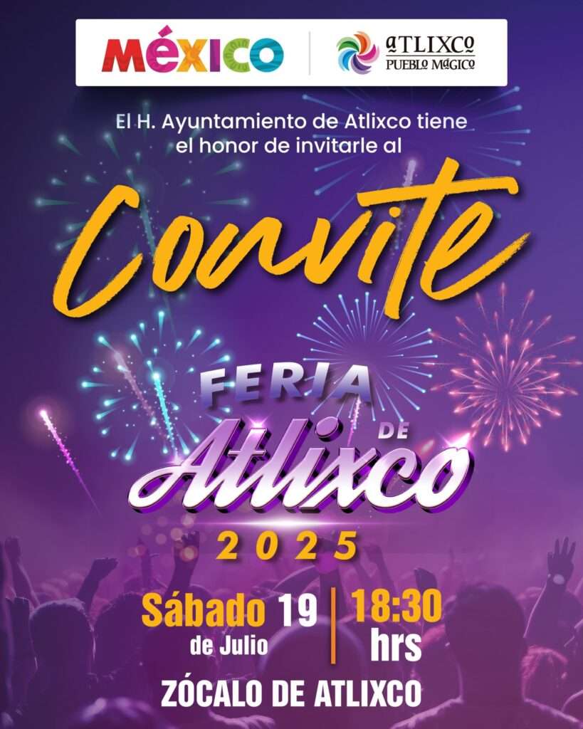 Flyer Feria de Atlixco 2025