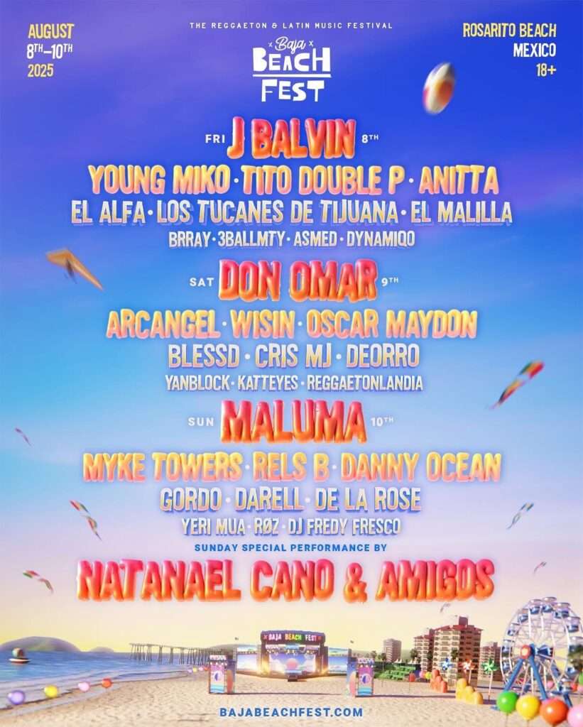 Line up Baja Beach Fest en Rosarito