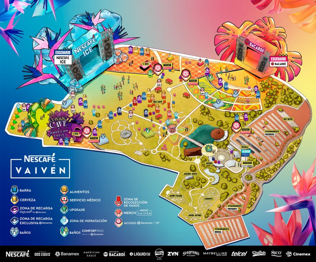 Mapa Festival Vaivén 2025